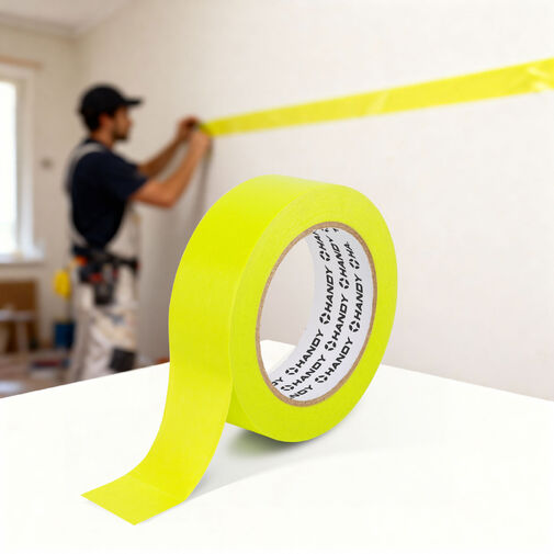 11062 • Maszkolószalag - vízbázisú - 50 m x 24 mm - sárgászöld - autóipari, hőálló