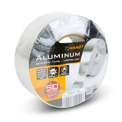 11066 • Alumínium ragasztószalag - üvegszálas - akril - 50 m x 50 mm - 150 mikron - lángálló