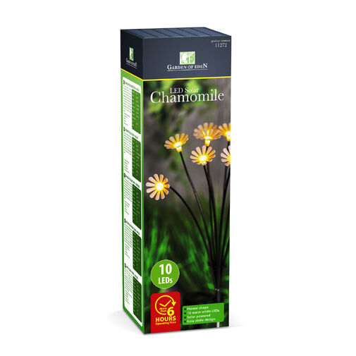 11272 • Leszúrható szolár lámpa - kamilla - 10 melegfehér LED - 80 cm