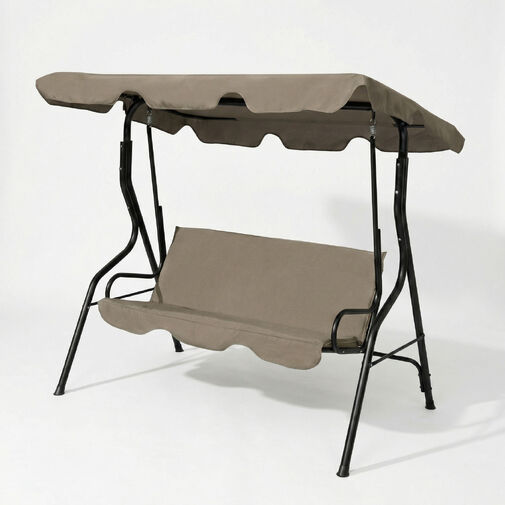 11492A • Kerti hintaágy - 170 x 110 x 153 cm - sötét bézs