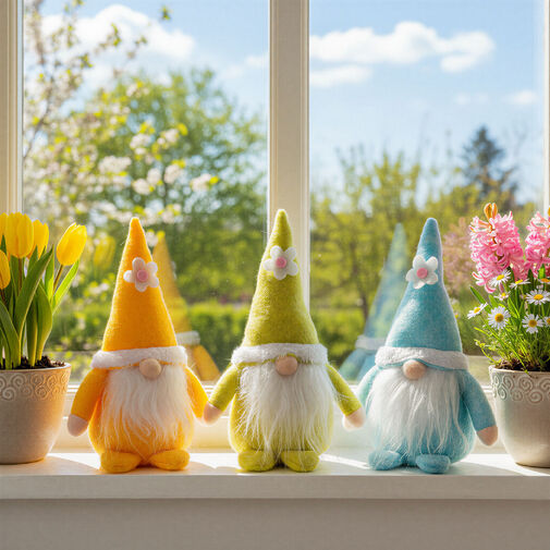 11585 • Textil dekoráció - manó - 20 x 11 x 9 cm - 3 féle