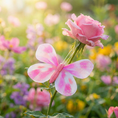 11692 • Kerti dekoráció - pillangó - 10 cm - csipeszes - 2 db / csomag