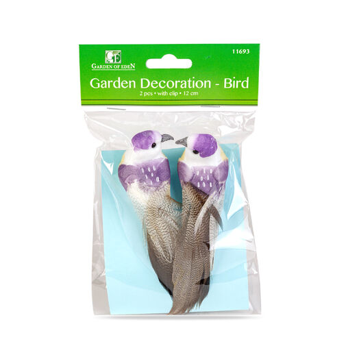 11693 • Kerti dekoráció - madárka - 12 cm - csipeszes - 2 db / csomag