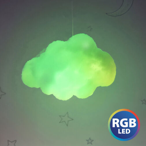 20259 • Varázs felhő lámpa - 16 RGB LED - 3 x AAA - 25 x 20 x 15 cm