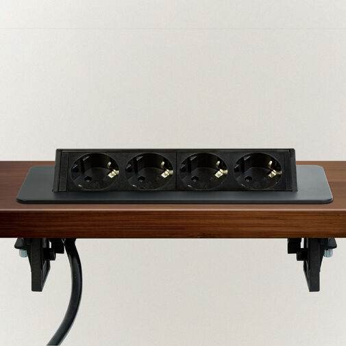 20446BK • Rejtett elosztó - 4-es - Felnyíló kivitel - fekete