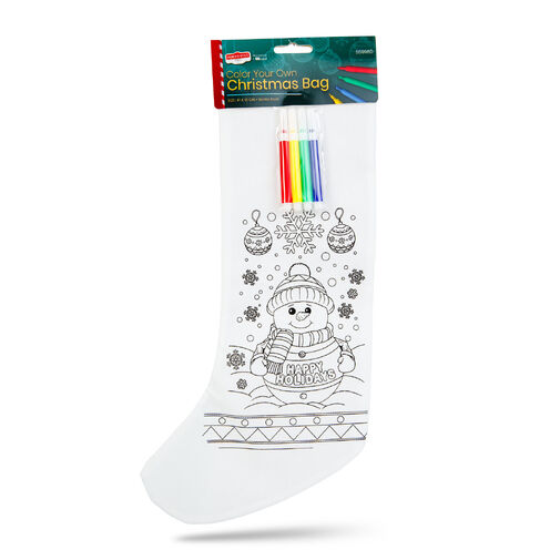 55996D • Színezhető mikulás csizma - 4 filccel - 4 féle - 41 x 21 cm