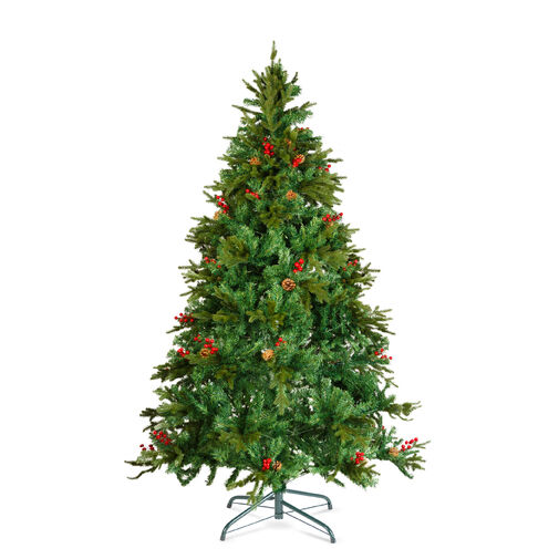 56481D • Műfenyő - 210 cm - PE / PVC - piros bogyóval