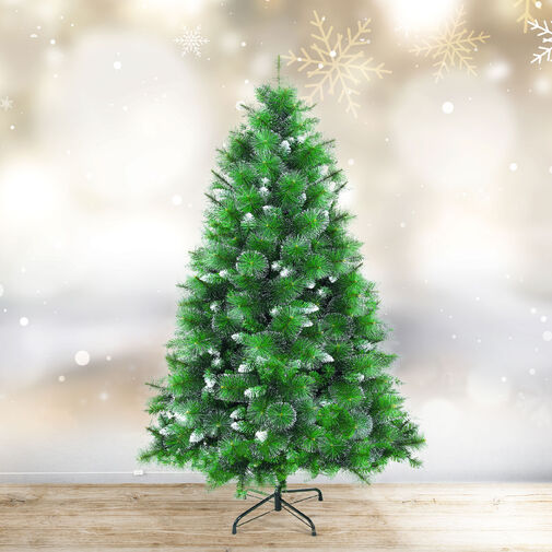 56482C • Műfenyő - 180 cm - ezüstfenyő dús ágakkal - PVC - havas