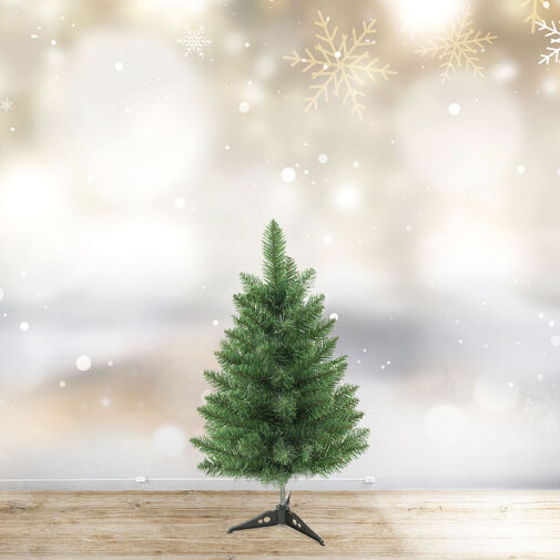 56486A • Műfenyő - 60 cm - Nordmann - PVC - sötétzöld