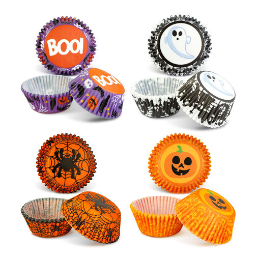 56579 • Halloween-i dekoráció - muffin papír szett - 50 db - 4 féle - 7 x 5 x 3,2 cm
