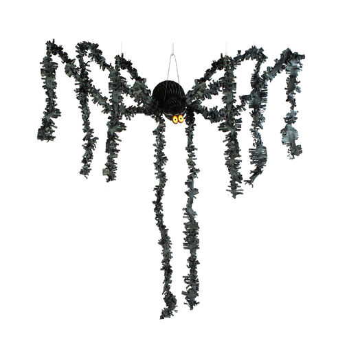 56582 • Halloween-i dekoráció - fekete pók - papír - 75 x 13 cm