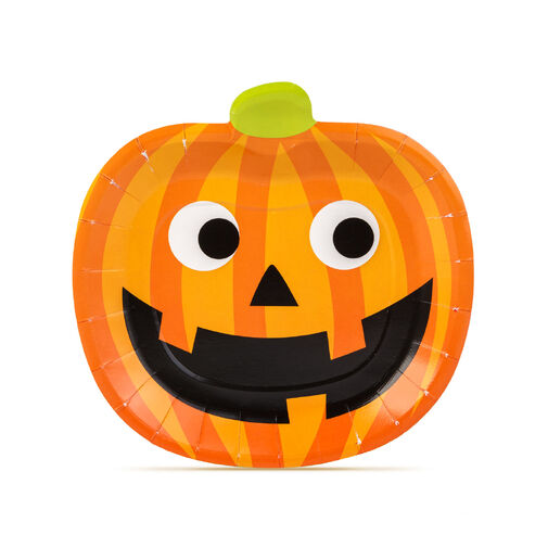 56589 • Papírtányér szett - tök - 19 cm - 8 db / csomag