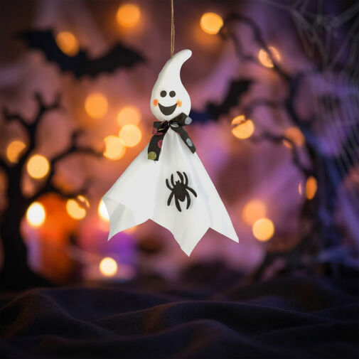56594C • Halloween-i dekoráció - felakasztható - szellem - 48 x 44 cm