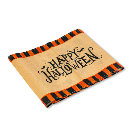 56595B • Halloween-i dekoráció - asztalterítő futó - halloween-i motívumokkal - 184 x 33 cm