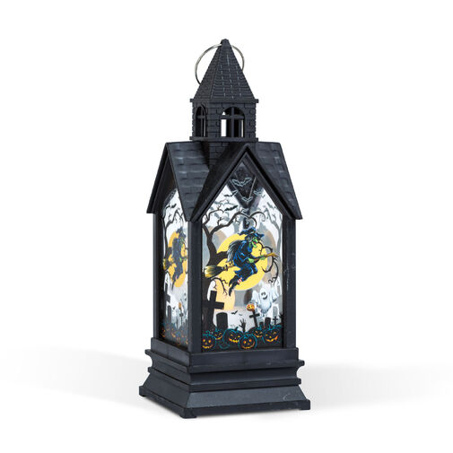 56600A • Halloween-i világító dekoráció - boszorkány - sárga LED - 17,5 x 6,3 x 6,3 cm - 3 x LR44