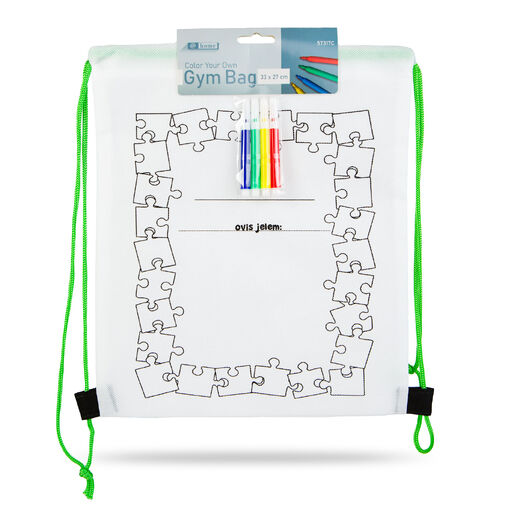 57317C • Színezhető tornazsák - 4 filccel - 33 x 27 cm