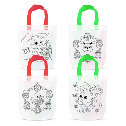 57318E • Színezhető ajándéktáska - 4 filccel - 24 x 22 cm - 4 féle