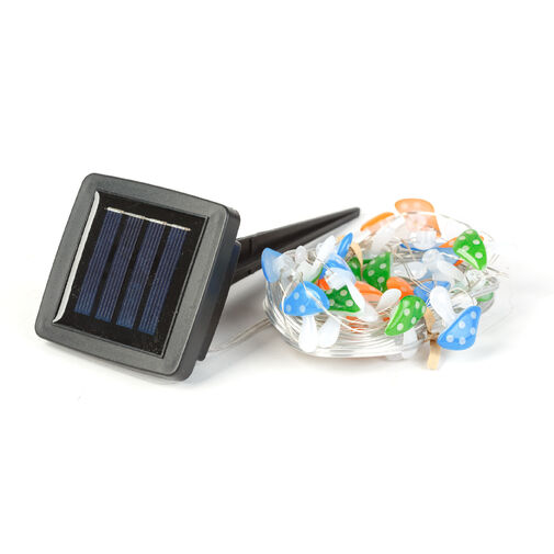 58220C • Szolár LED fényfüzér - gomba - 2,4 m - 25 LED - melegfehér