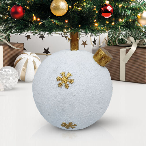 58593 • Karácsonyfatalp - gömbdísz - műkő - 41 x 41 x 47 cm