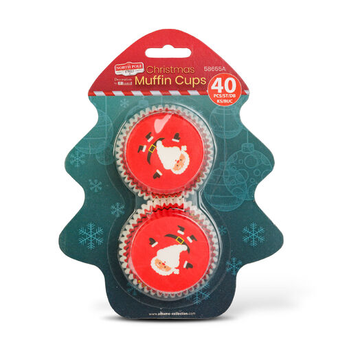 58655A • Karácsonyi muffinpapír - Mikulás - 40 db / csomag