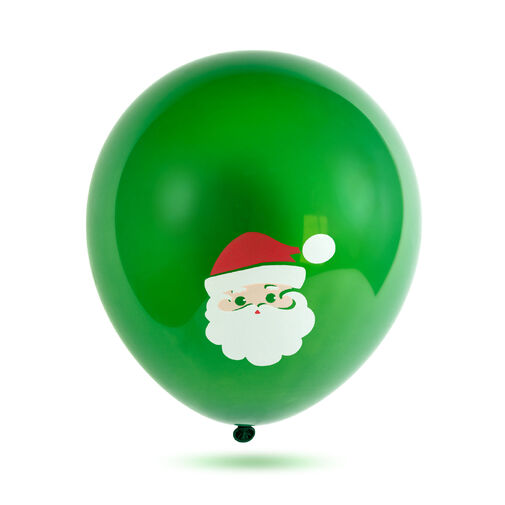 58754B • Lufi szett - piros, fehér, zöld, karácsonyi motívumokkal - 10 db / csomag