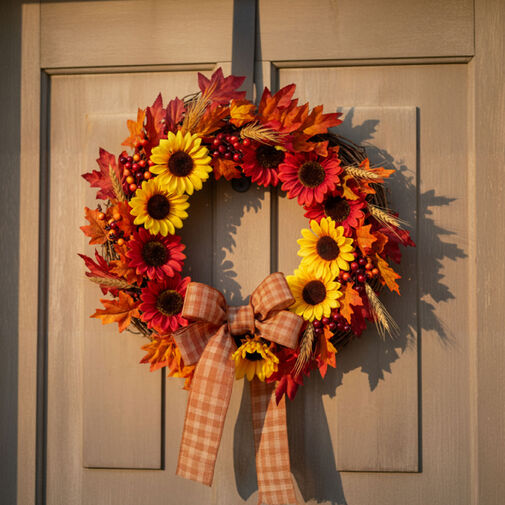 59002 • Őszi dekoráció - napraforgó - 3 féle - 4 db / csomag