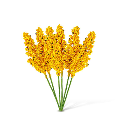 59016 • Őszi dekoráció - köles ág - 2 féle - 18,6 cm - 6 db / csomag