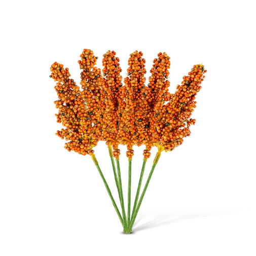 59016 • Őszi dekoráció - köles ág - 2 féle - 18,6 cm - 6 db / csomag