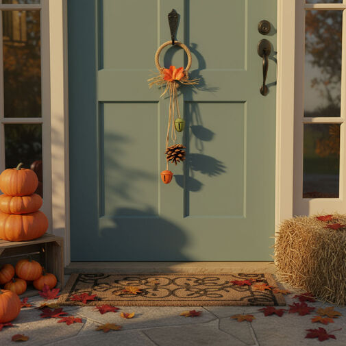 59018 • Őszi dekoráció - ajtódísz - 2 féle - 30,5 cm