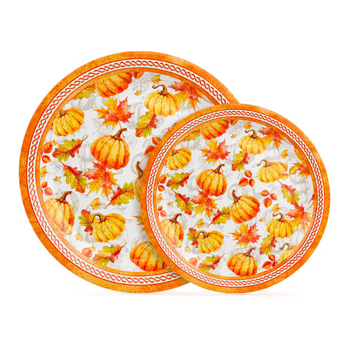 59034 • Papírtányér szett - tökös - 2 méret - 12 db / csomag