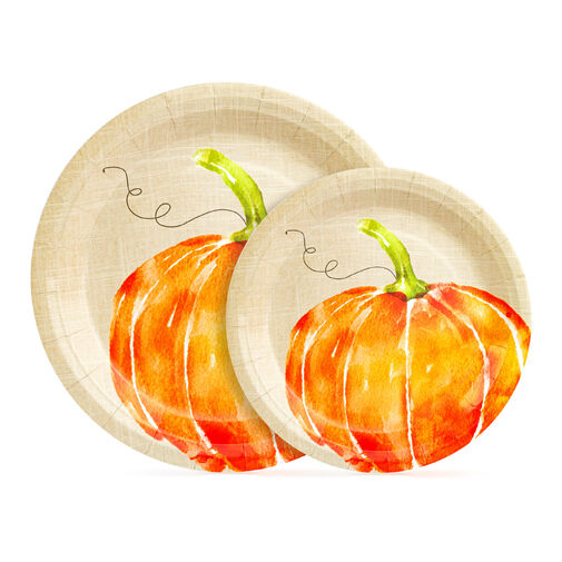 59035 • Papírtányér szett - tökös - 2 méret - 12 db / csomag