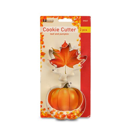 59037 • Sütikiszúró szett - levél és tök - fém - 8 cm - 2 db / szett
