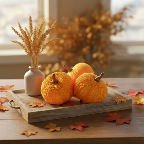 59038 • Őszi dekoráció - tök szett - csipeszes - narancssárga - 3 db / csomag