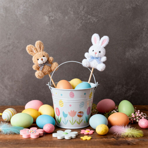 59509 • Leszúrható dekoráció - nyuszi - 50 x 12 cm - 4 féle