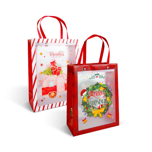 59725 • Karácsonyi ajándéktáska - 24 x 19,5 x 9,5 cm - 2 féle