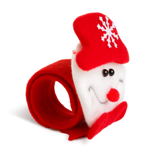 59737B • Karácsonyi dekoráció - karkötő, kontykészítő - hóember - 21 x 8 cm