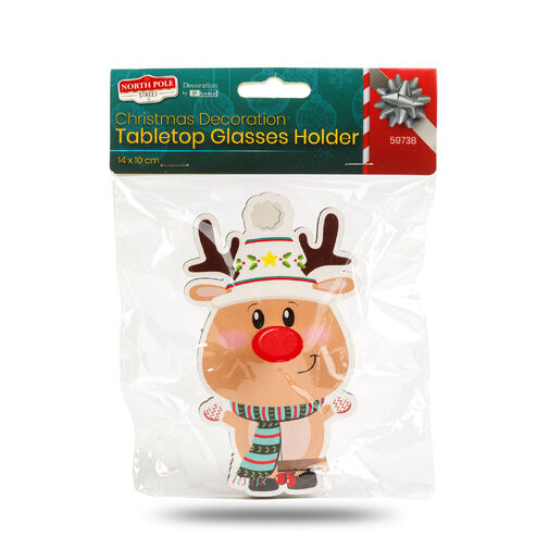 59738 • Karácsonyi dekoráció - asztali szemüvegtartó - 14 x 10 cm - 4 féle
