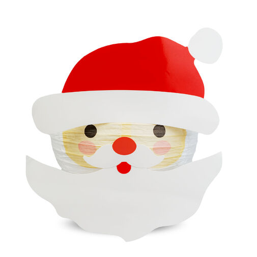 59739A • Karácsonyi lampion - Mikulás - papír - 30 cm