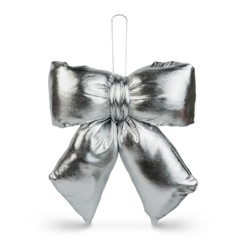 59745B • Masni dekoráció - csillogó ezüst - 21 x 19 cm