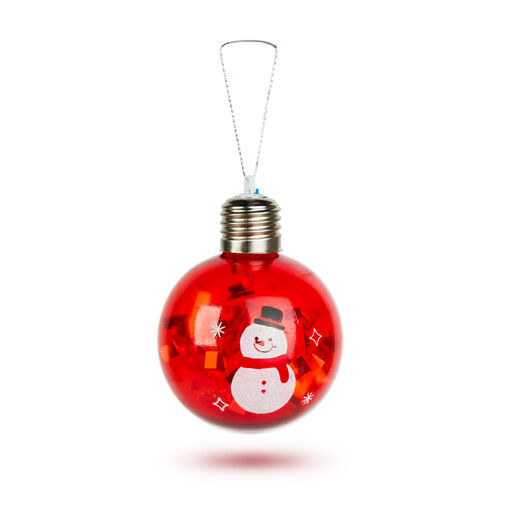 59747A • Karácsonyi LED-es gömb - RGB LED - átlátszó - műanyag - 8 cm - 3 x LR44