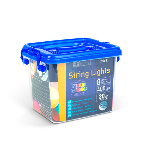 59768 • Fényfüzér - 20 m - színes - 400 LED - 220-240V - 6W - zöld kábel