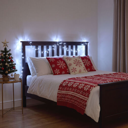 59771C • Fényfüzér - 50 m - hidegfehér - 1000 LED - 220-240V - 9W - átlátszó kábel