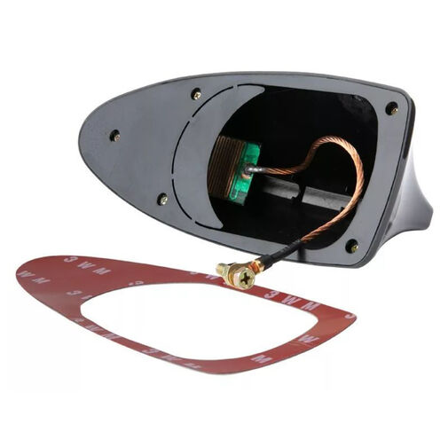 A0419B • Cápauszony antenna - fekete