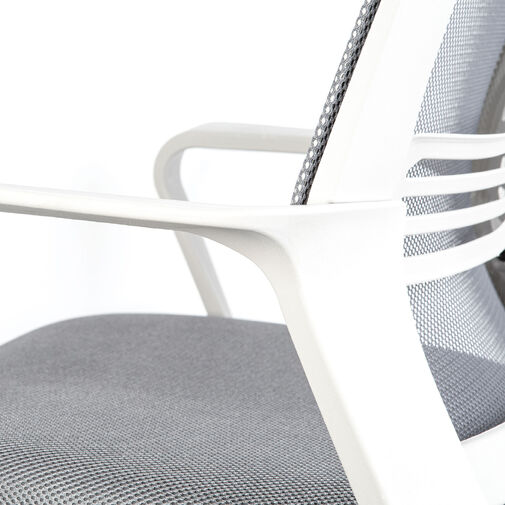 BMD1119C • Irodai forgószék - fix karfával - szürke - 70 x 51 / 52 x 50 cm