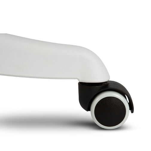 BMD1121 • Irodai forgószék - karfával - fehér/kék - 58 x 48 / 50 x 50 cm