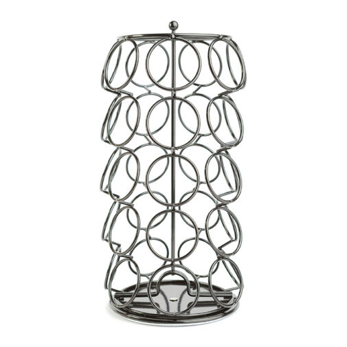 BW0997 • Fém kávékapszula tartó - 35 db Dolce Gusto kapszulához - 165 x 165 x 320 mm - fekete