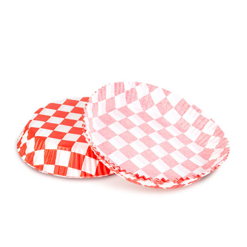 BW1032B • Air fryer sütőpapír - olaj nélküli sütőhöz - kockás, kör - 23 cm - 50 db / csomag