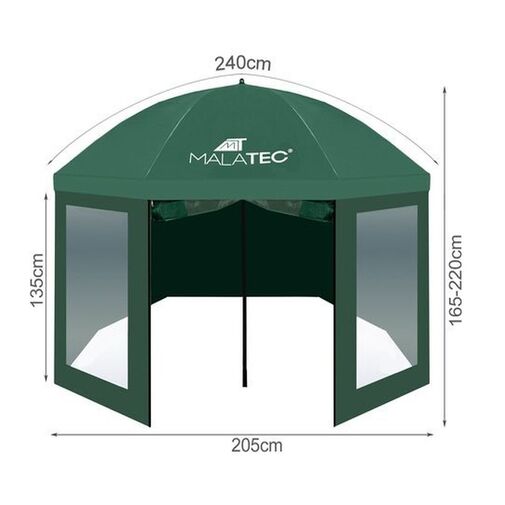 DA00098 • Horgász esernyő - 2,4 m - vízálló, UV álló, PVC