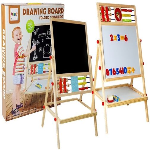 DA00242 • Fa rajztábla, mágnestábla - óra, számok