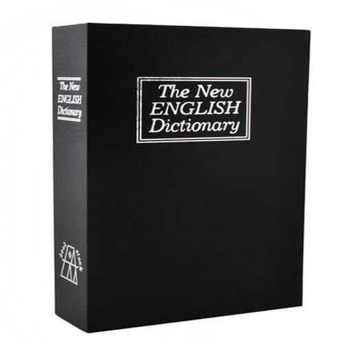 DA00338 • Széf - könyv megjelenés - 24 x 15,5 x 5,5 cm - fekete